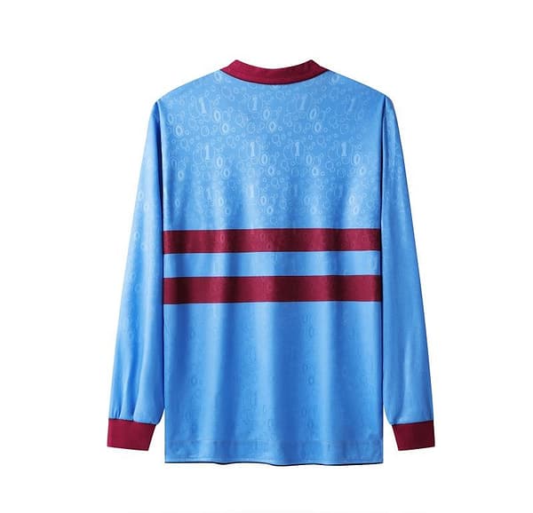 Retro 95/97 West Ham United Long Sleeve Away Blue Jersey - Image 12