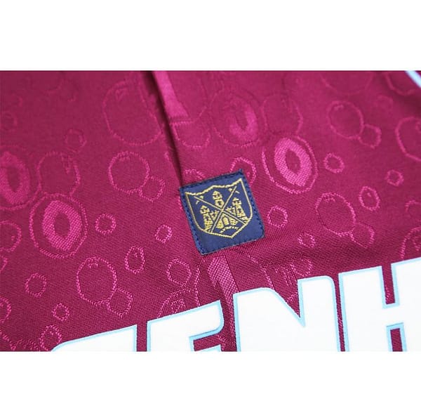 Retro 95/97 West Ham United Long Sleeve Home Jersey - Image 8