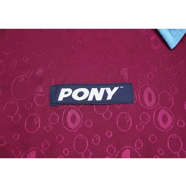 Retro 95/97 West Ham United Long Sleeve Home Jersey - Image 9