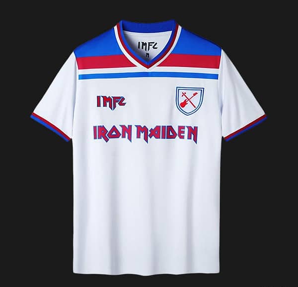 Retro 22/23 Iron Maiden X West Ham White Jersey - Image 11