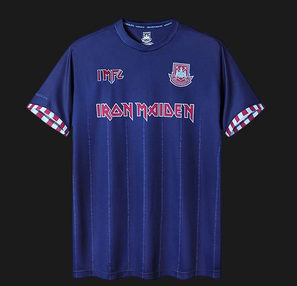Retro 22/23 Iron Maiden X West Ham Navy Jersey - Image 12