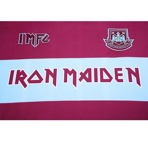 Retro 22/23 Iron Maiden X West Ham Wine/Blue Jersey - Image 12
