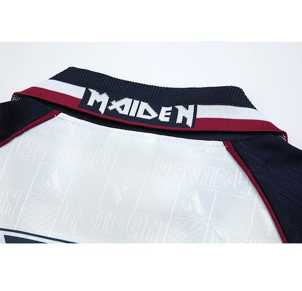 Retro 99/01 West Ham X Iron Maiden Away White Jersey - Image 3