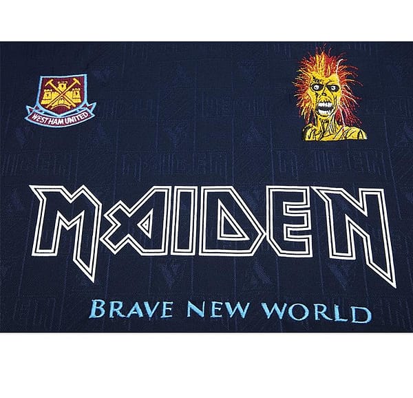 Retro 99/01 West Ham X Iron Maiden Home - Image 8