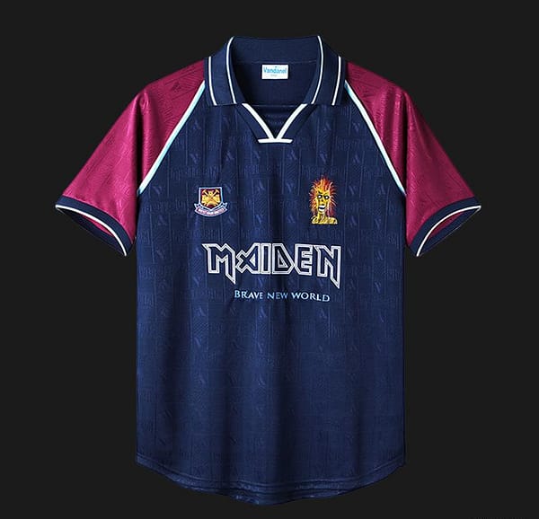 Retro 99/01 West Ham X Iron Maiden Home - Image 12