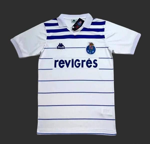 Retro 85/86 Porto Away White Jersey - Image 2