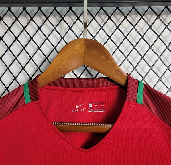 Retro 2016  Portugal Home Long Sleeve Jersey - Image 2