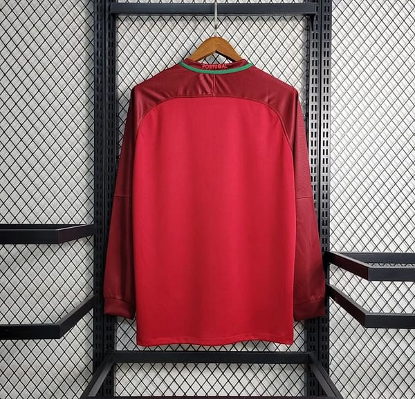 Retro 2016  Portugal Home Long Sleeve Jersey - Image 10