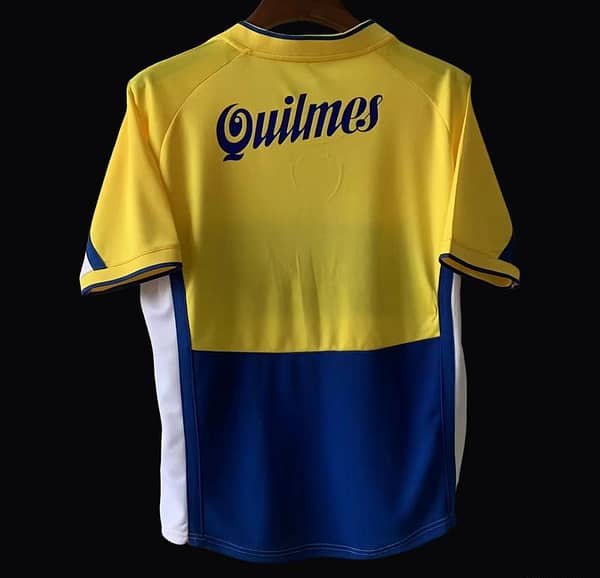 Retro 01/02 Boca Juniors Away Yellow Jersey - Image 2