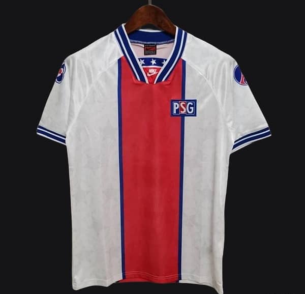 Retro 94/95 PSG White Away Jersey