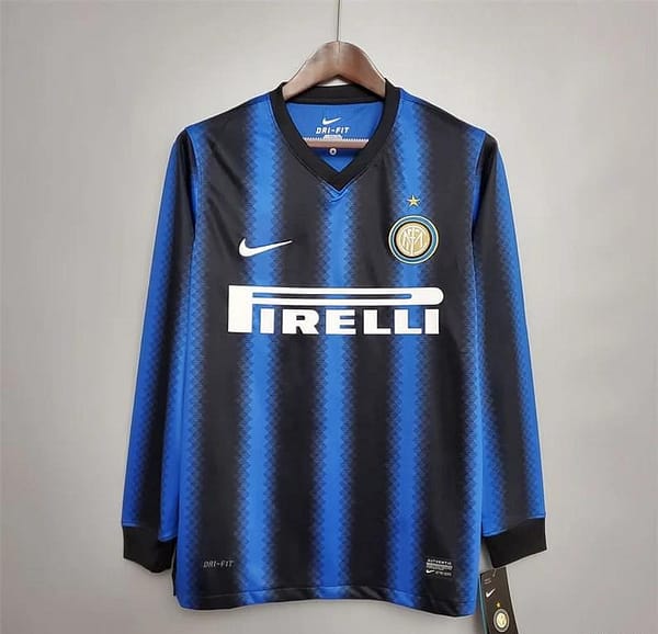 Retro 10/11 Inter Milan Home Long Sleeve Jersey - Image 3