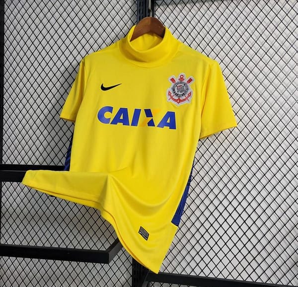 Retro 14-15 Corinthians Goalkeeper Yellow Jersey - Image 10