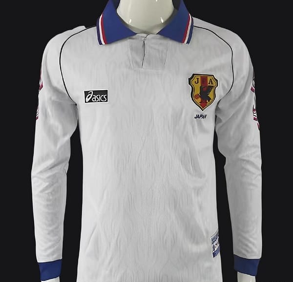 Retro 1998 Japan White Long Sleeve Jersey - Image 2