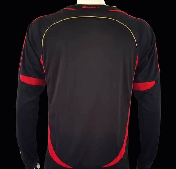 Retro 06/07 AC Milan Third Black Long Sleeve Jersey - Image 2