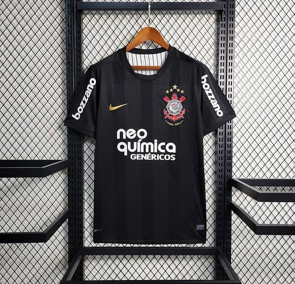 Retro 10/11 Corinthians Away Black Jersey