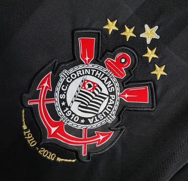 Retro 10/11 Corinthians Away Black Jersey - Image 4