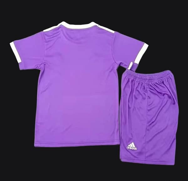 Retro Kids 16/17 Real Madrid Away Purple Jersey - Image 2