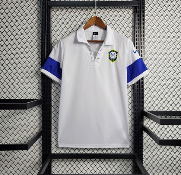 Retro 2004 Brazil White Jersey