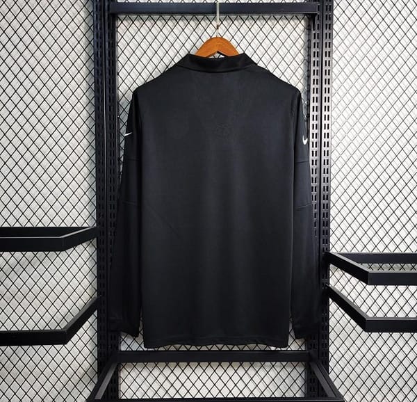 Retro 2004 Brazil Special Edition Black Long Sleeve Jersey - Image 3