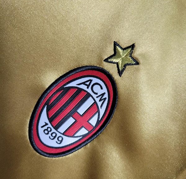 Retro 2013/14 Season AC Milan Third Golden Jersey - Image 3