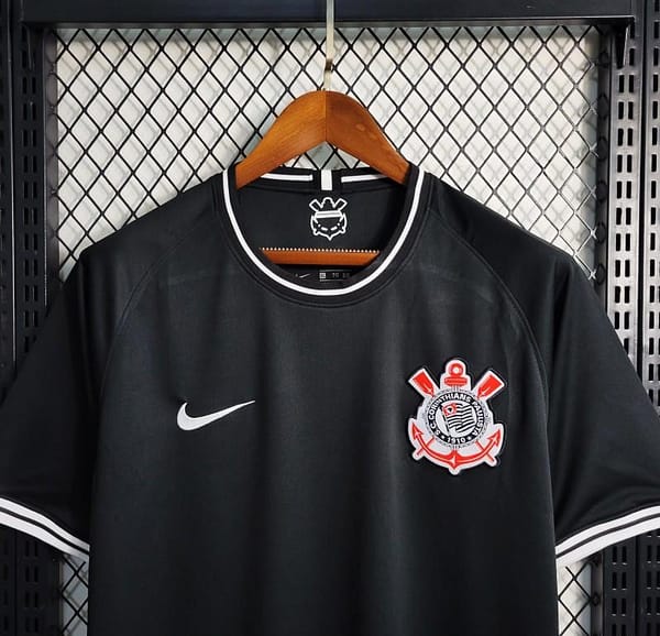 Retro 20-21 Corinthians Away Black Jersey - Image 7