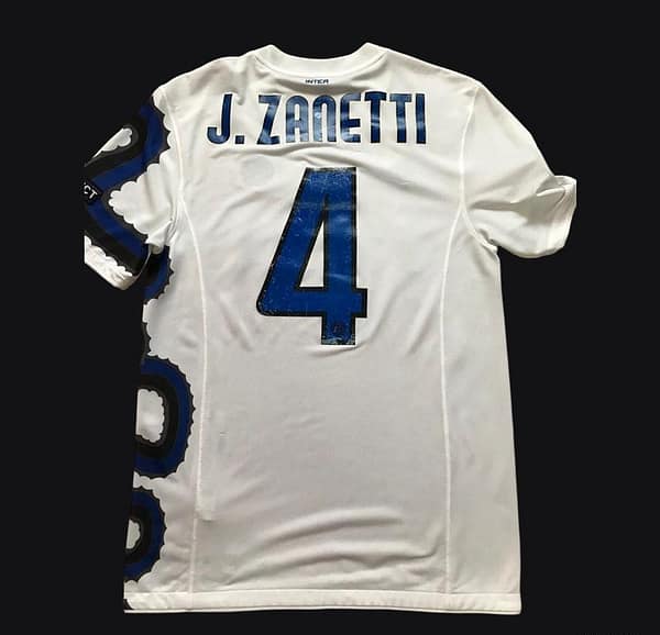 Retro 10/11 Inter Milan Away White Jersey With Full Patches - Image 14