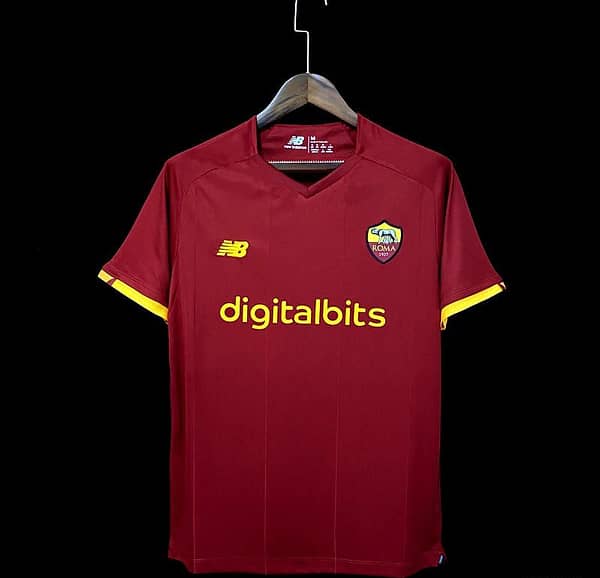 Retro 21/22 AS Roma Home Jersey - Image 6
