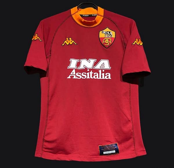 Retro 00/01 AS Roma Home Jersey