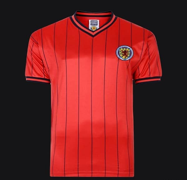Retro 1982 Scotland Away Red Jersey
