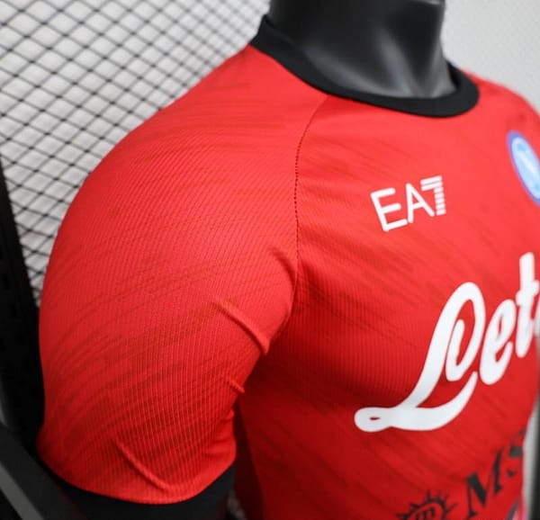 Player Version SSC Napoli Face Game Pierluigi Gollini Goalkeeper Jersey - Image 5