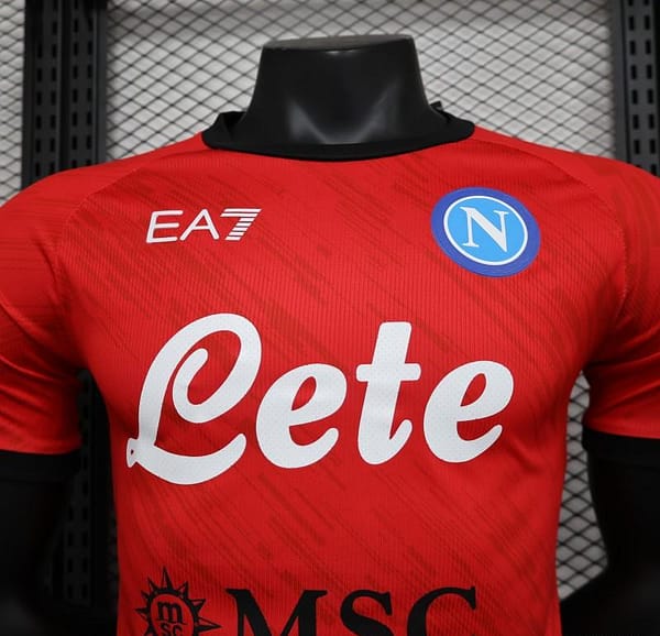 Player Version SSC Napoli Face Game Pierluigi Gollini Goalkeeper Jersey - Image 8