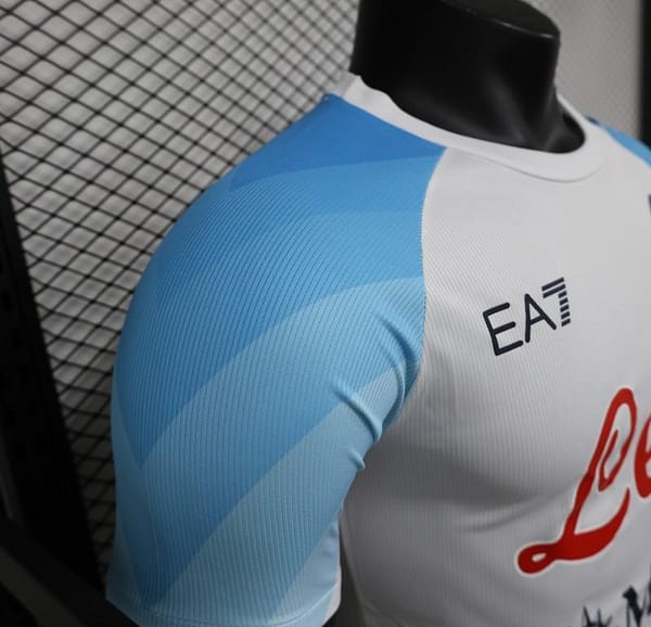 Player Version SSC Napoli Face Game Hirving Lozano Champion Jersey - Image 3
