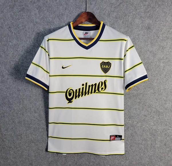 Retro 98/99 Boca Juniors Away White Jersey
