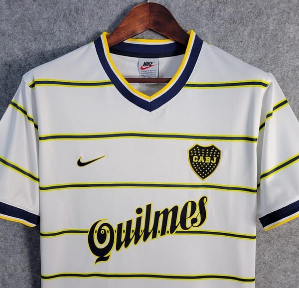 Retro 98/99 Boca Juniors Away White Jersey - Image 7