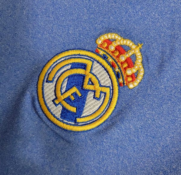 Retro 13-14 Real Madrid Away Blue Jersey - Image 2