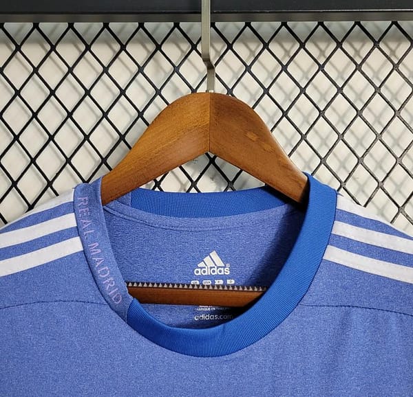 Retro 13-14 Real Madrid Away Blue Jersey - Image 3