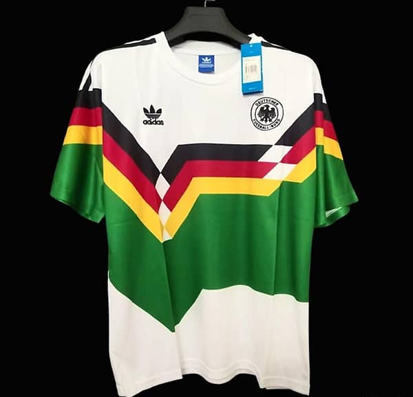Retro1990 Germany Home With Mash-up Strip green Jersey