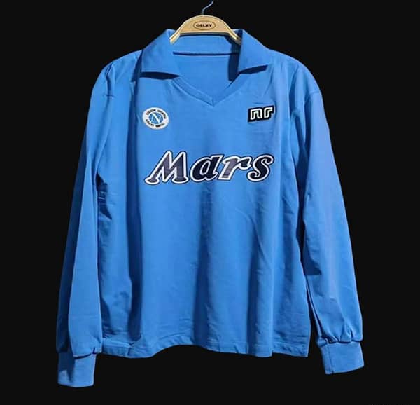 Retro 89/90 SSC Napoli Home Long SLeeve Jersey