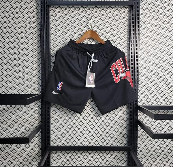 23 24 NBA Bulls Black Shorts