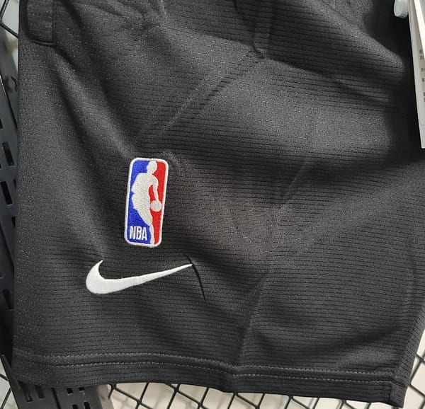 23 24 NBA Bulls Black Shorts - Image 2