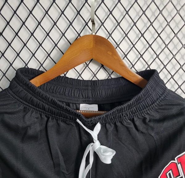 23 24 NBA Bulls Black Shorts - Image 5