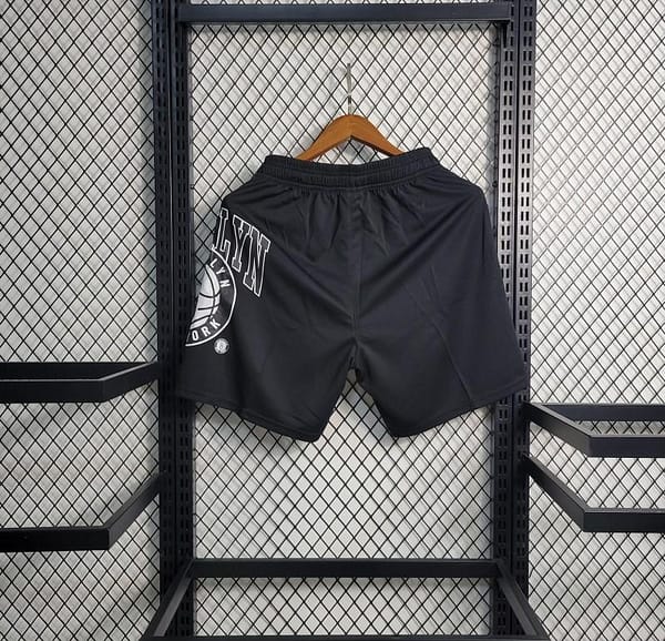 23 24 NBA Nets Black Shorts - Image 3
