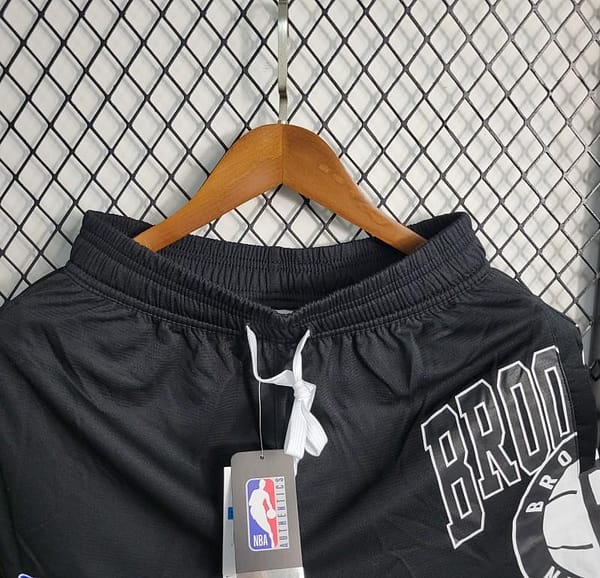 23 24 NBA Nets Black Shorts - Image 5