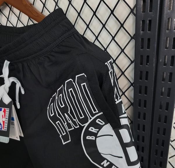 23 24 NBA Nets Black Shorts - Image 6