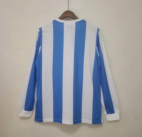 Retro 1978 Argentina Home Long Sleeve Jersey - Image 3