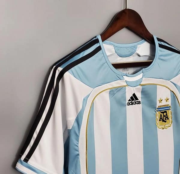 Retro 2006 Argentina Home Jersey - Image 5