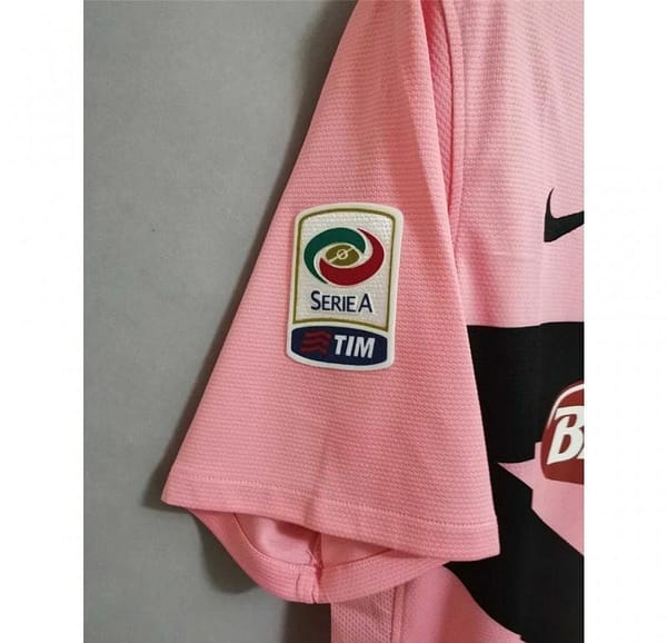 Retro 11/12 Juventus Away Pink Jersey With Serie A Patch - Image 3