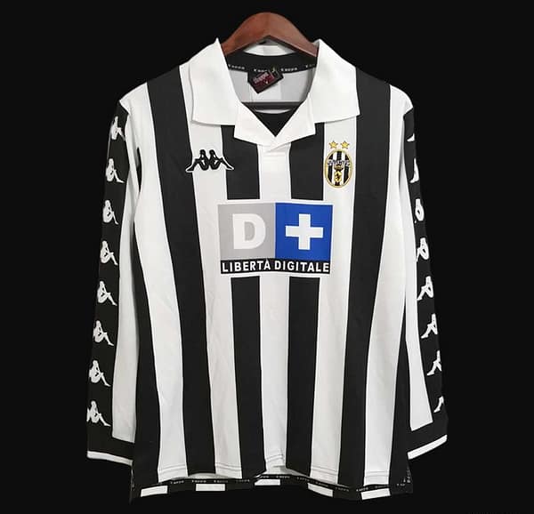Retro 99/00 Juventus Home Long Sleeve Jersey