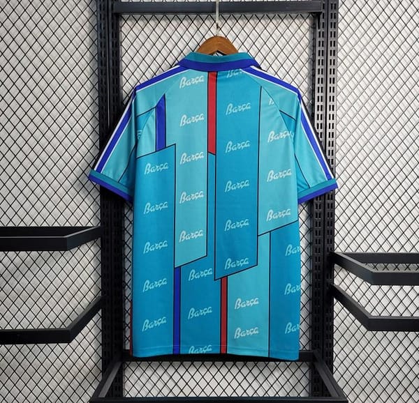 Retro 1995-97 Barcelona Away Jersey - Image 7