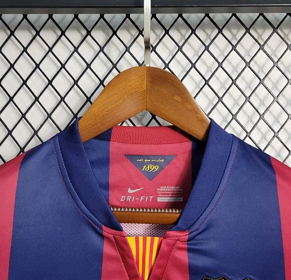 Retro14-15 Barcelona Home Long Sleeve Jersey - Image 6